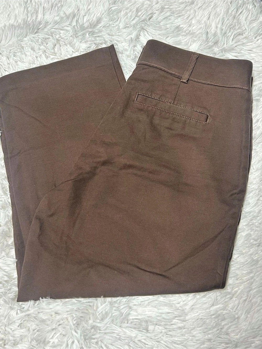 Kim Rogers Cropped Brown Cotton Blend Pants Capri Pants Size 8